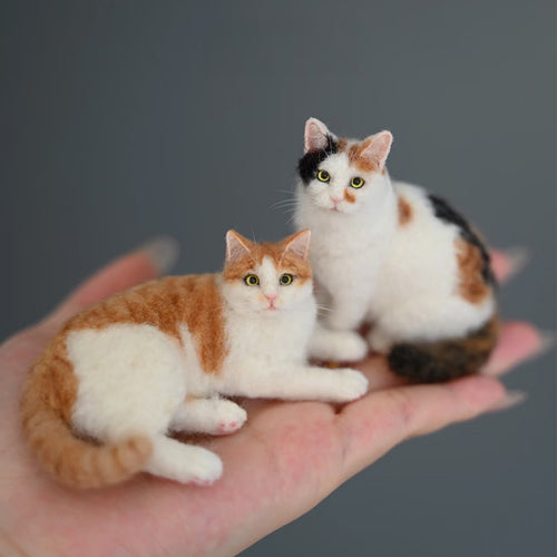 Mini 3D Wool Felt Pet Sculpture
