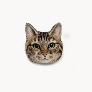 Custom 3D Cat Head Sculpture
